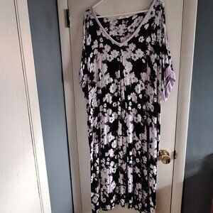 secret treasures dress 4x black and purple